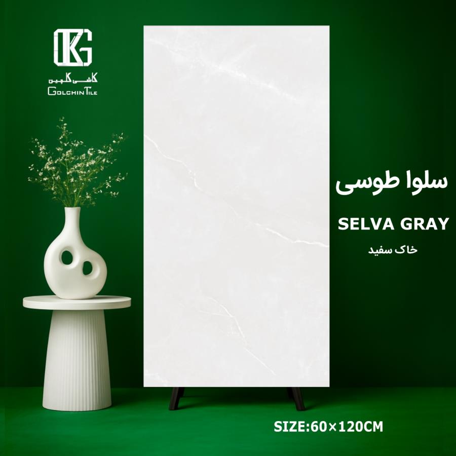 سلوا طوسی خاک سفید 120×60